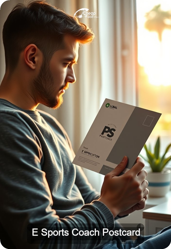 E Sports Coach Postcard Sample 08 · 4.5" x 6.5" design sample