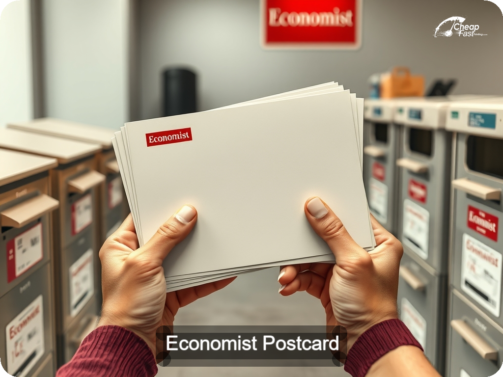 Economist Postcard Sample 01 · 6.5" x 9" design sample