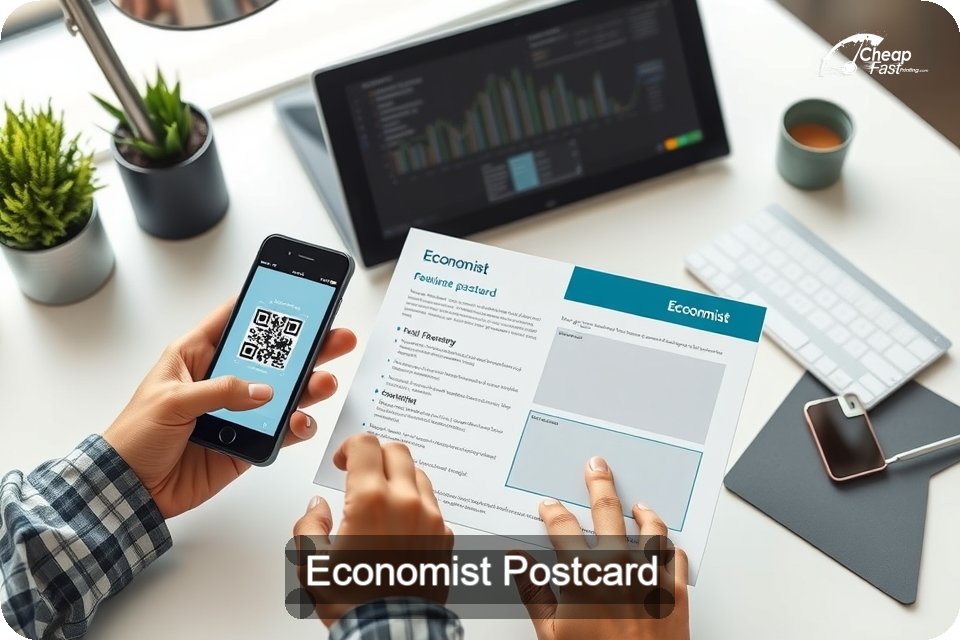 Economist Postcard Sample 05 · 6" x 9" design sample