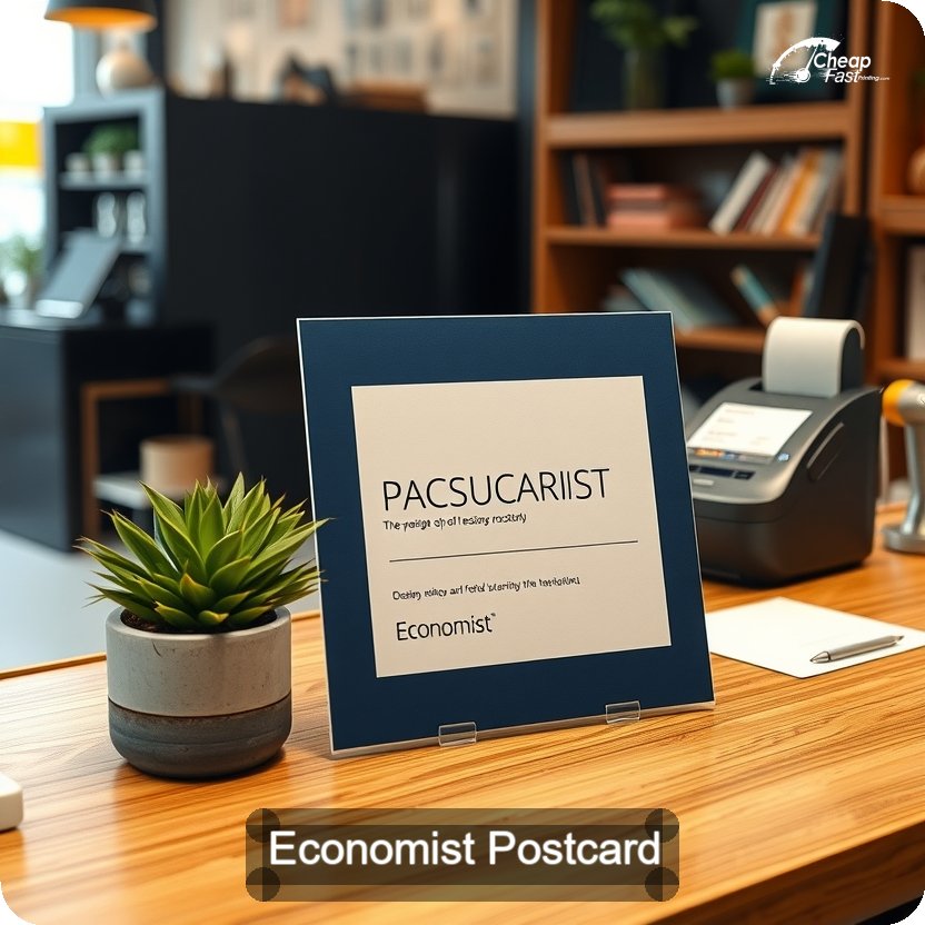 Economist Postcard Sample 07 · 5" x 5" design sample