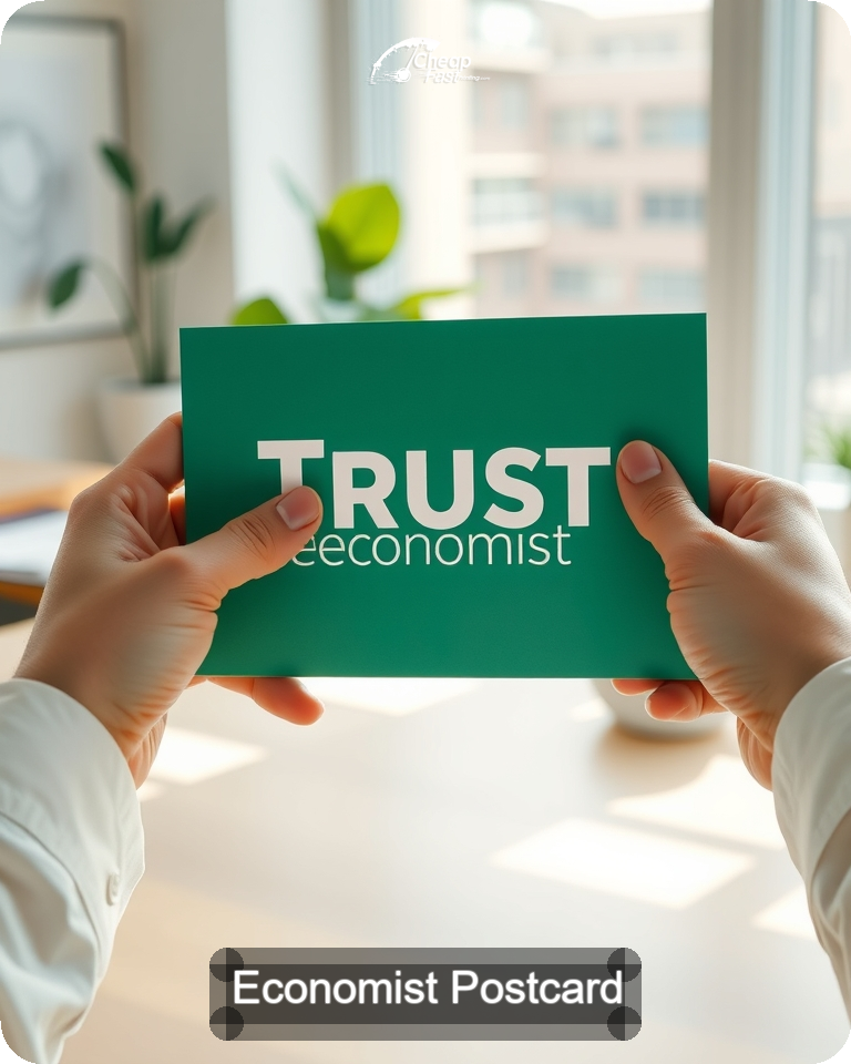 Economist Postcard Sample 08 · 4.25" x 5.5" design sample