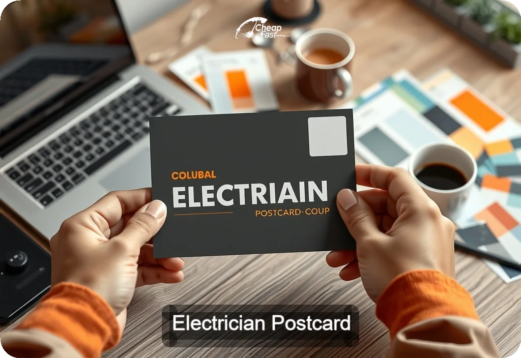 Electrician Postcard Sample 09 · 4" x 6" design sample