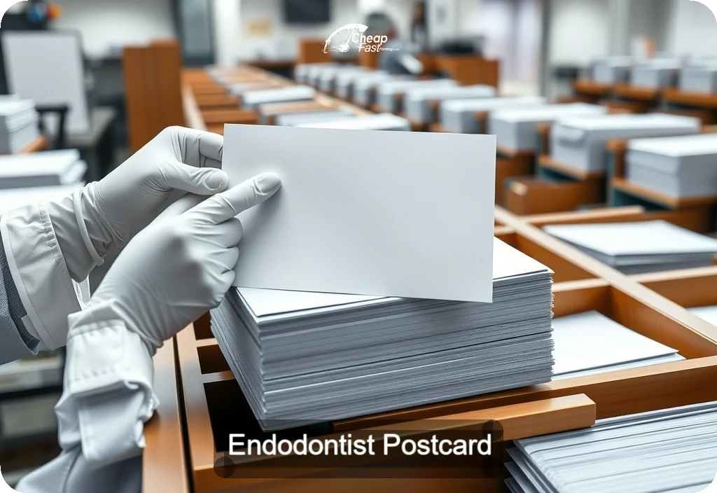 Endodontist Postcard Sample 05 · 6" x 11" design sample