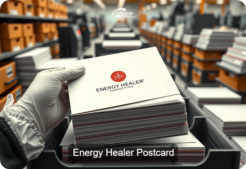 Energy Healer Postcard Sample 08 · 6" x 11" design sample