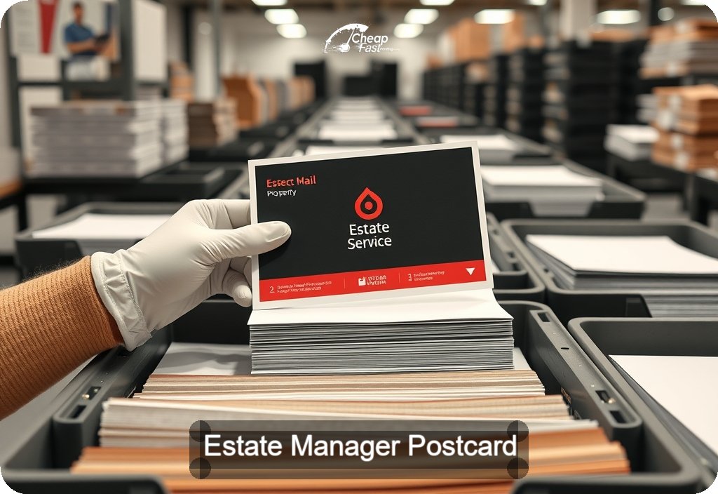 Estate Manager Postcard Sample 03 · 6" x 11" design sample