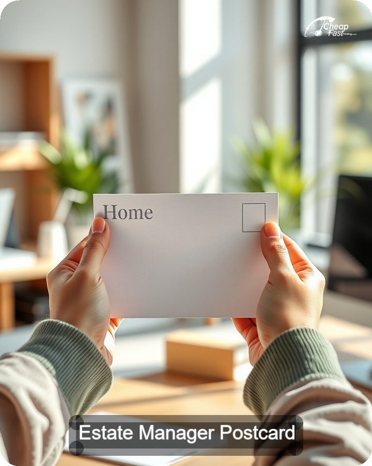 Estate Manager Postcard Sample 05 · 4.25" x 5.5" design sample