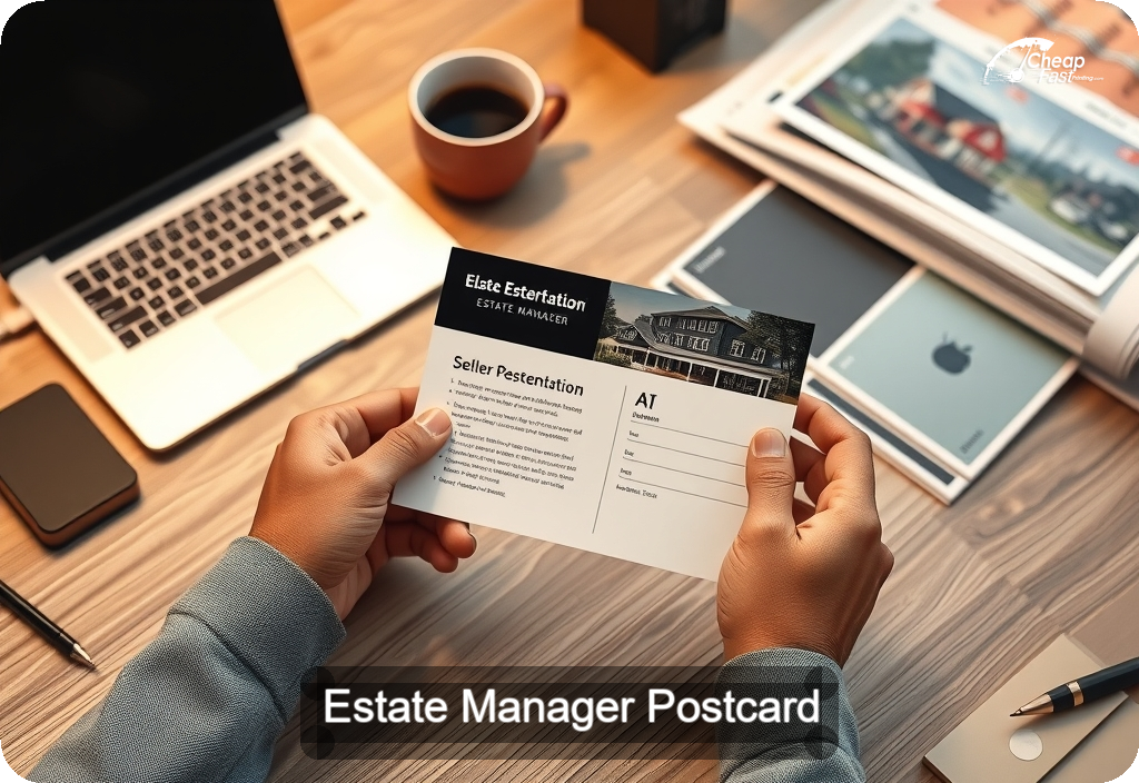 Estate Manager Postcard Sample 10 · 4" x 6" design sample
