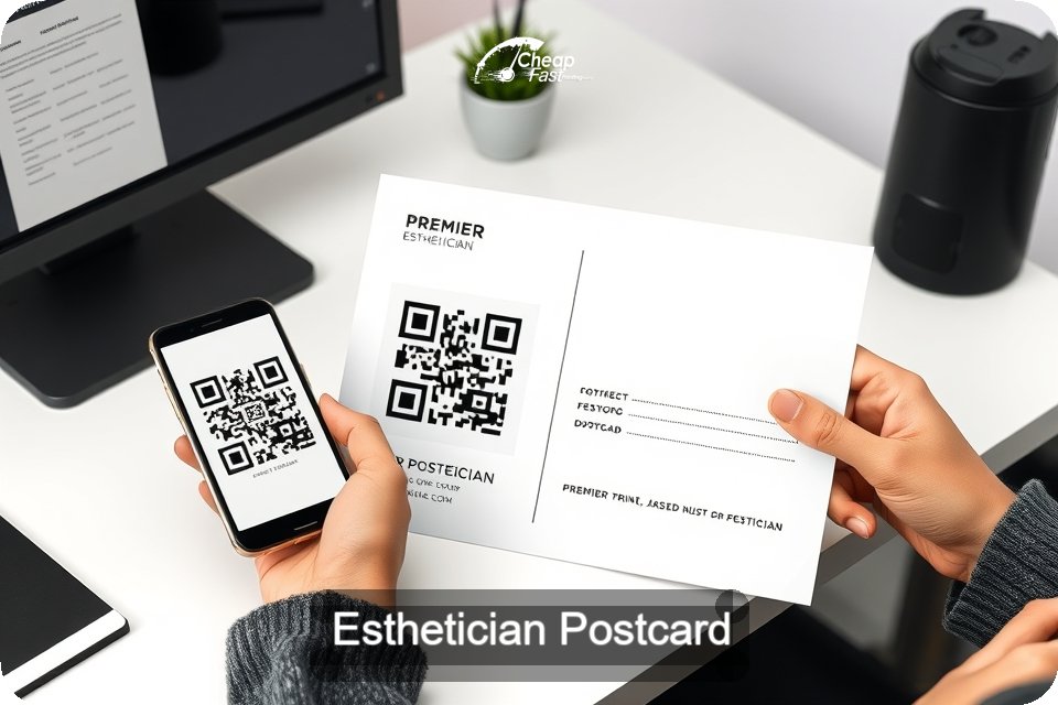 Esthetician Postcard Sample 01 · 6" x 9" design sample