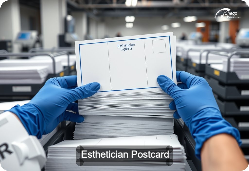 Esthetician Postcard Sample 02 · 6" x 11" design sample