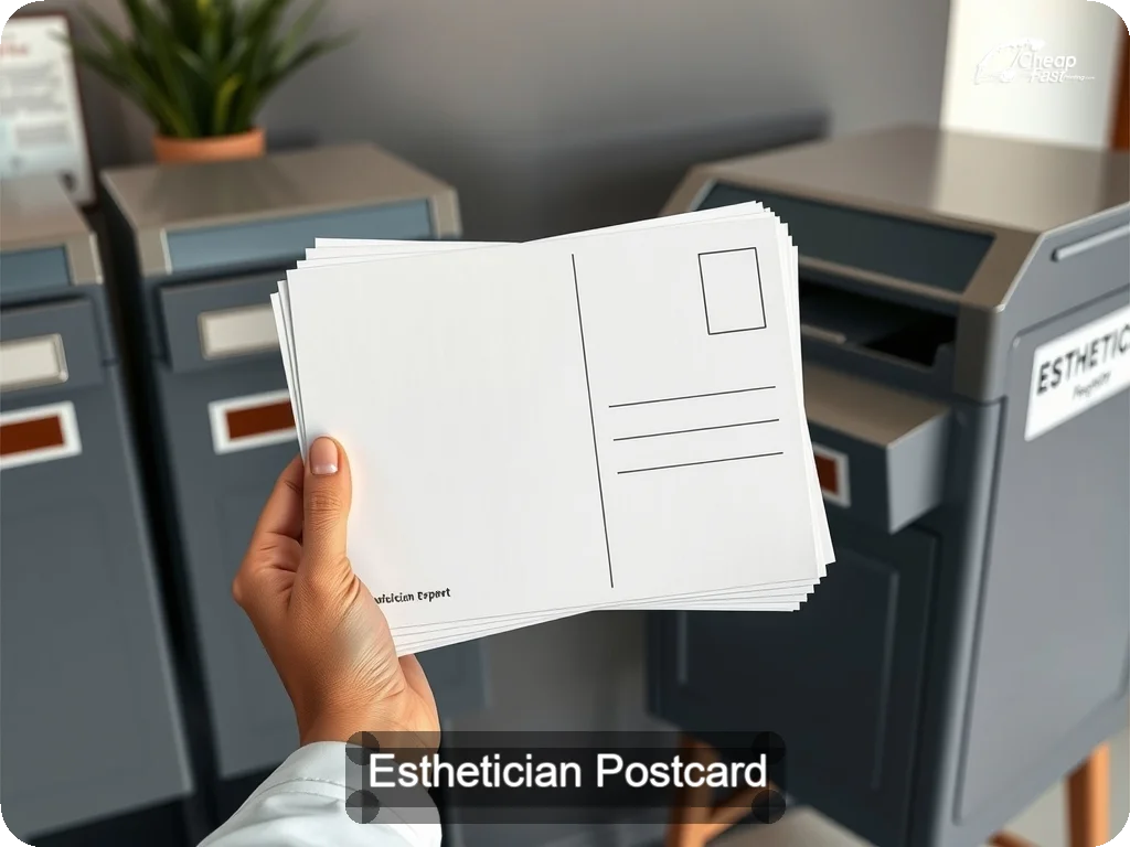 Esthetician Postcard Sample 07 · 6.5" x 9" design sample