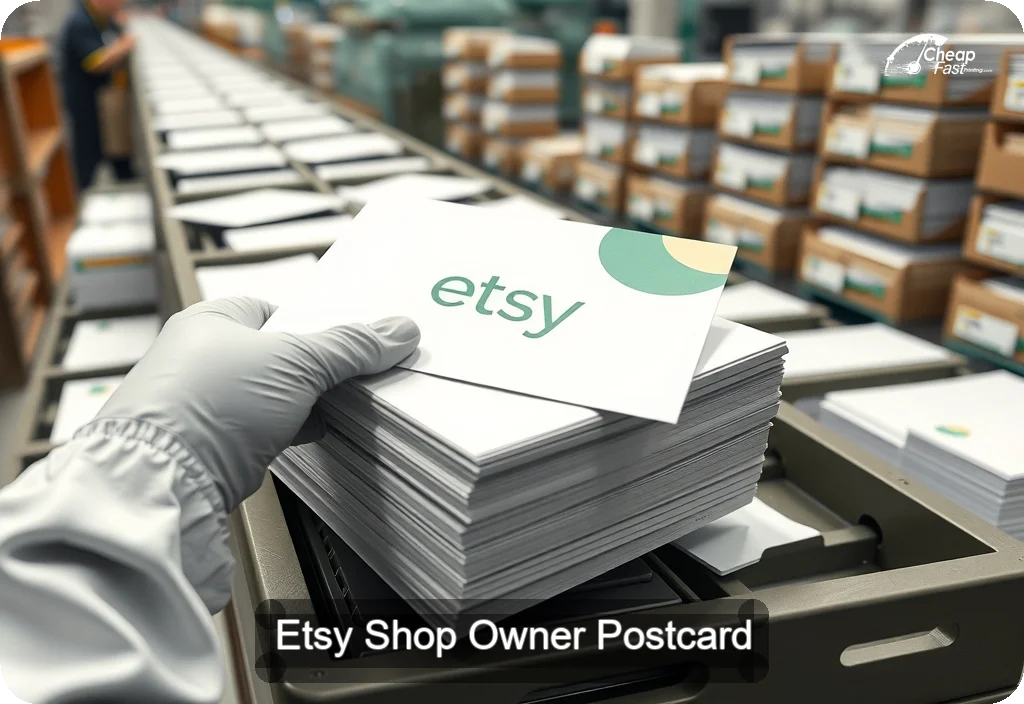 Etsy Shop Owner Postcard Sample 06 · 6" x 11" design sample
