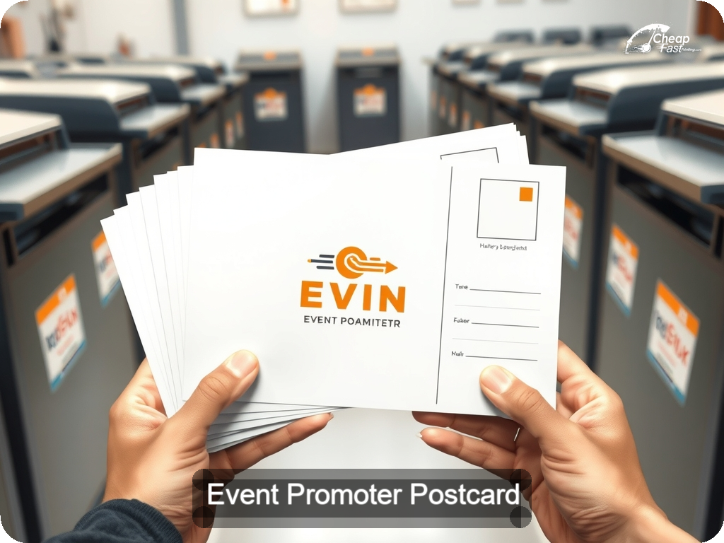 Event Promoter Postcard Sample 03 · 6.5" x 9" design sample