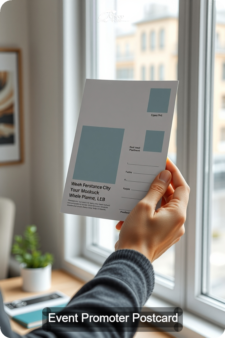 Event Promoter Postcard Sample 04 · 4.5" x 11" design sample