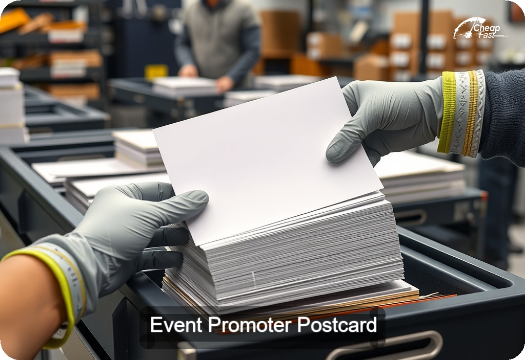 Event Promoter Postcard Sample 08 · 6" x 11" design sample