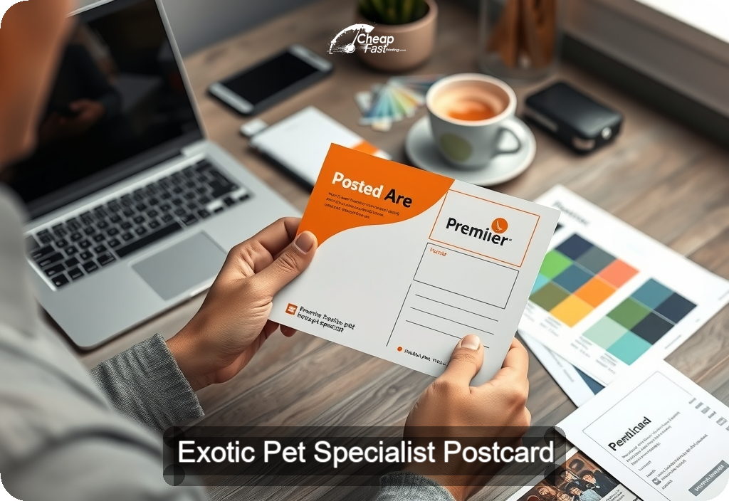 Exotic Pet Specialist Postcard Sample 07 · 4" x 6" design sample