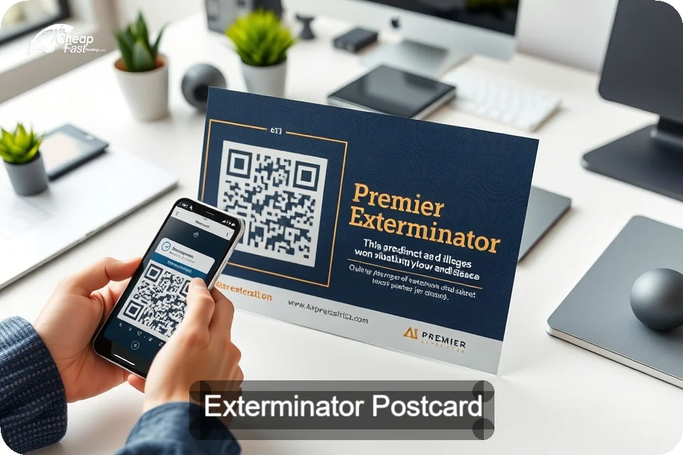 Exterminator Postcard Sample 01 · 6" x 9" design sample
