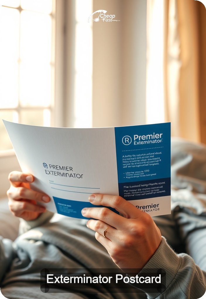 Exterminator Postcard Sample 06 · 4.5" x 6.5" design sample