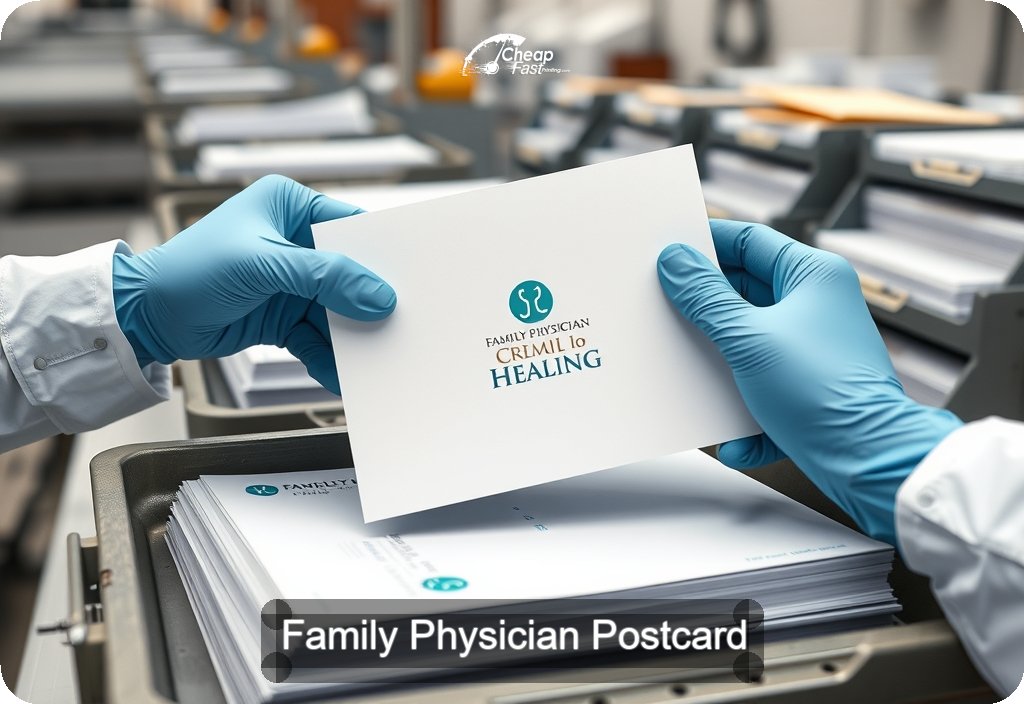 Family Physician Postcard Sample 07 · 6" x 11" design sample