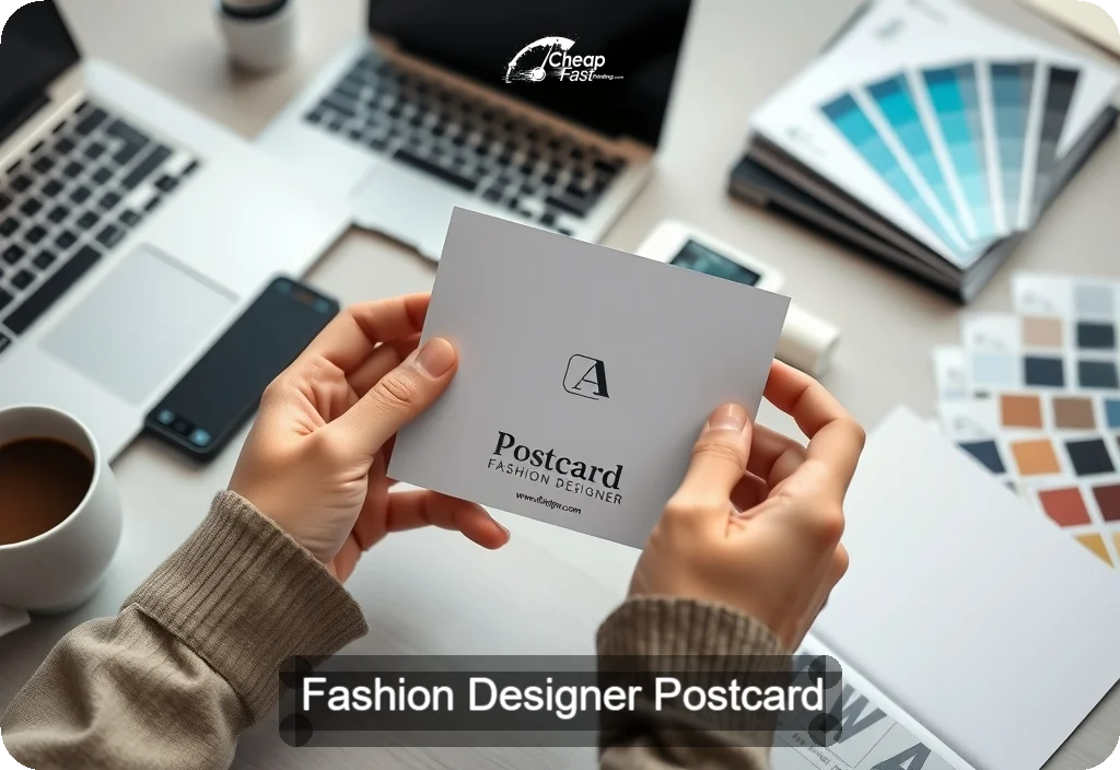 Fashion Designer Postcard Sample 05 · 4" x 6" design sample