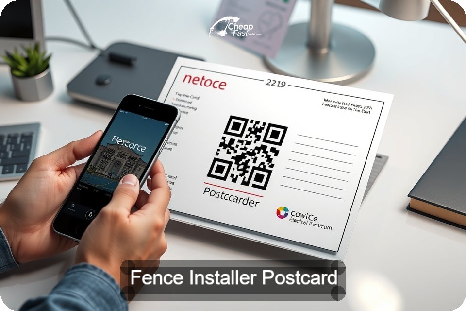 Fence Installer Postcard Sample 04 · 6" x 9" design sample
