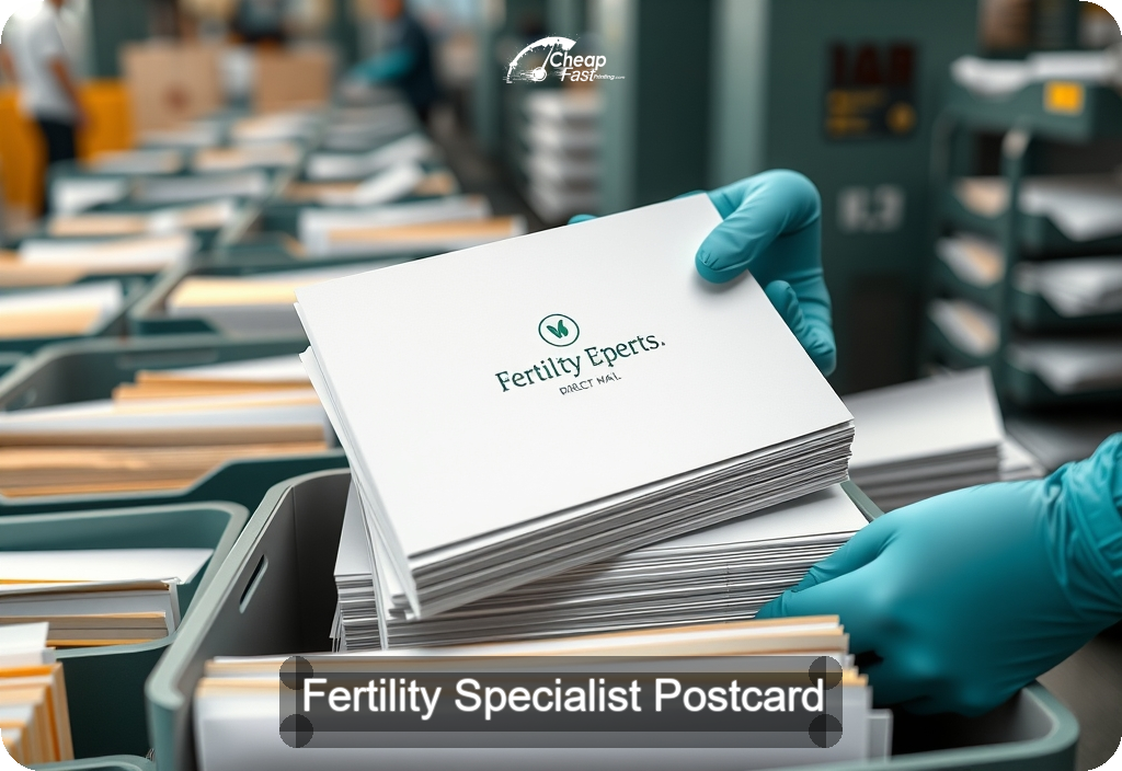 Fertility Specialist Postcard Sample 02 · 6" x 11" design sample