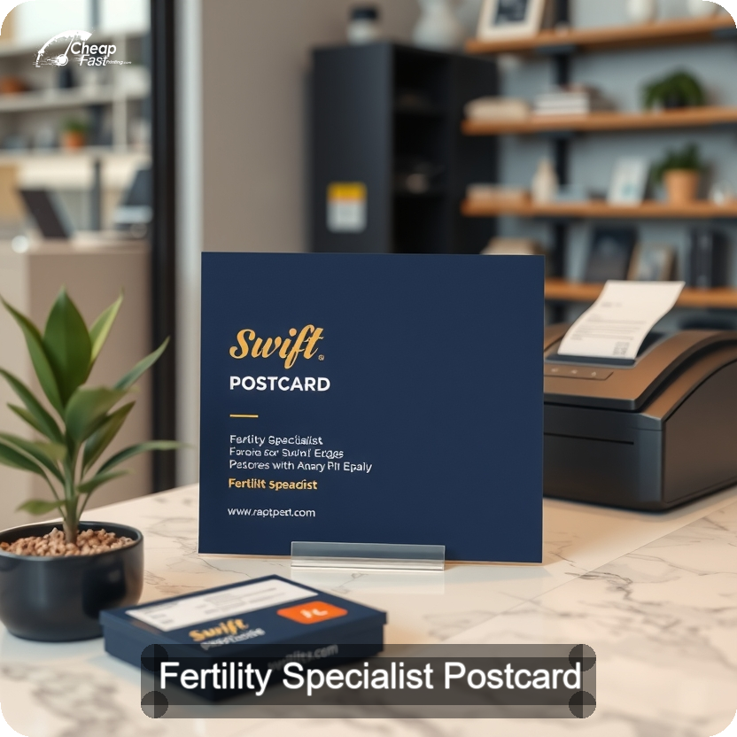 Fertility Specialist Postcard Sample 03 · 5" x 5" design sample