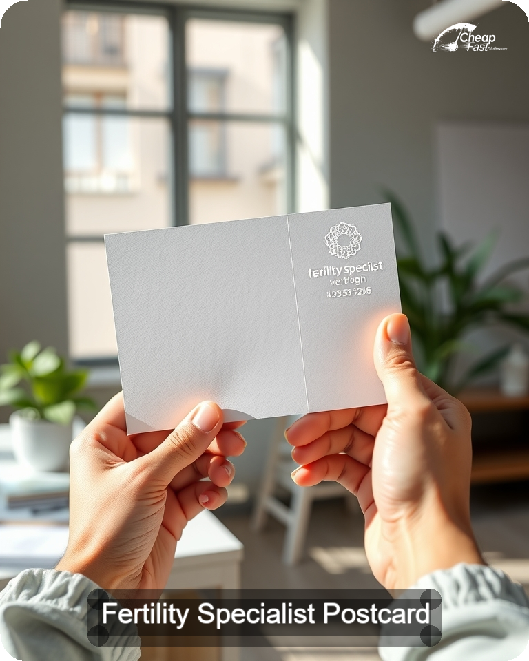 Fertility Specialist Postcard Sample 04 · 4.25" x 5.5" design sample