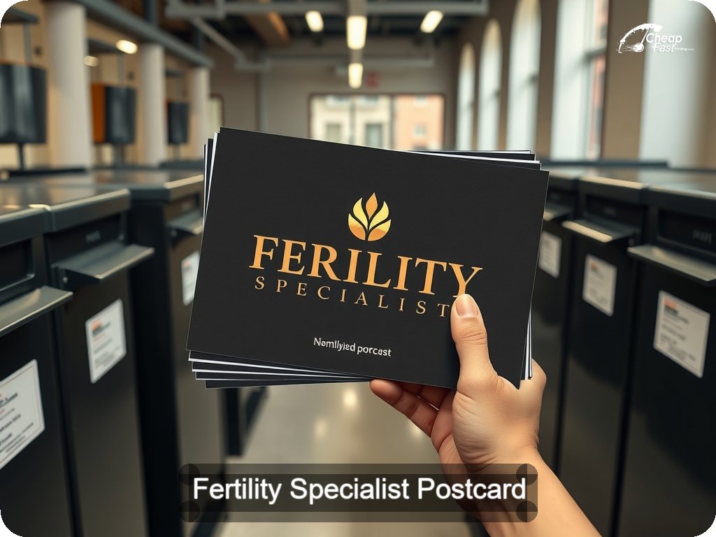 Fertility Specialist Postcard Sample 07 · 6.5" x 9" design sample