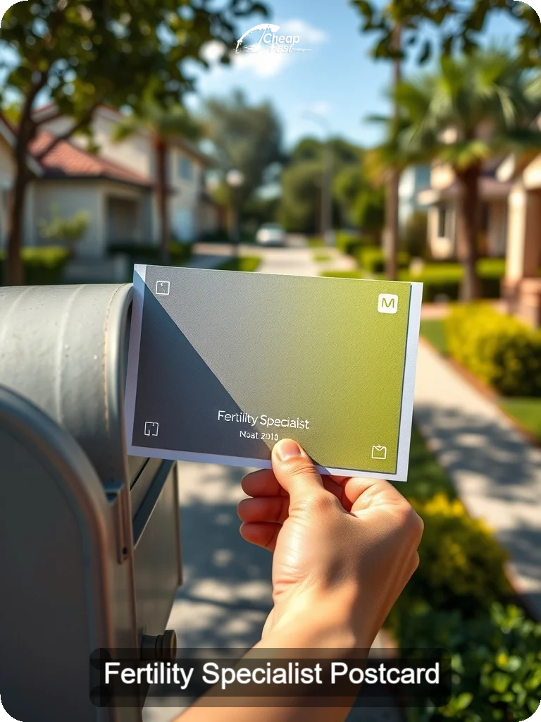 Fertility Specialist Postcard Sample 10 · 5" x 7" design sample