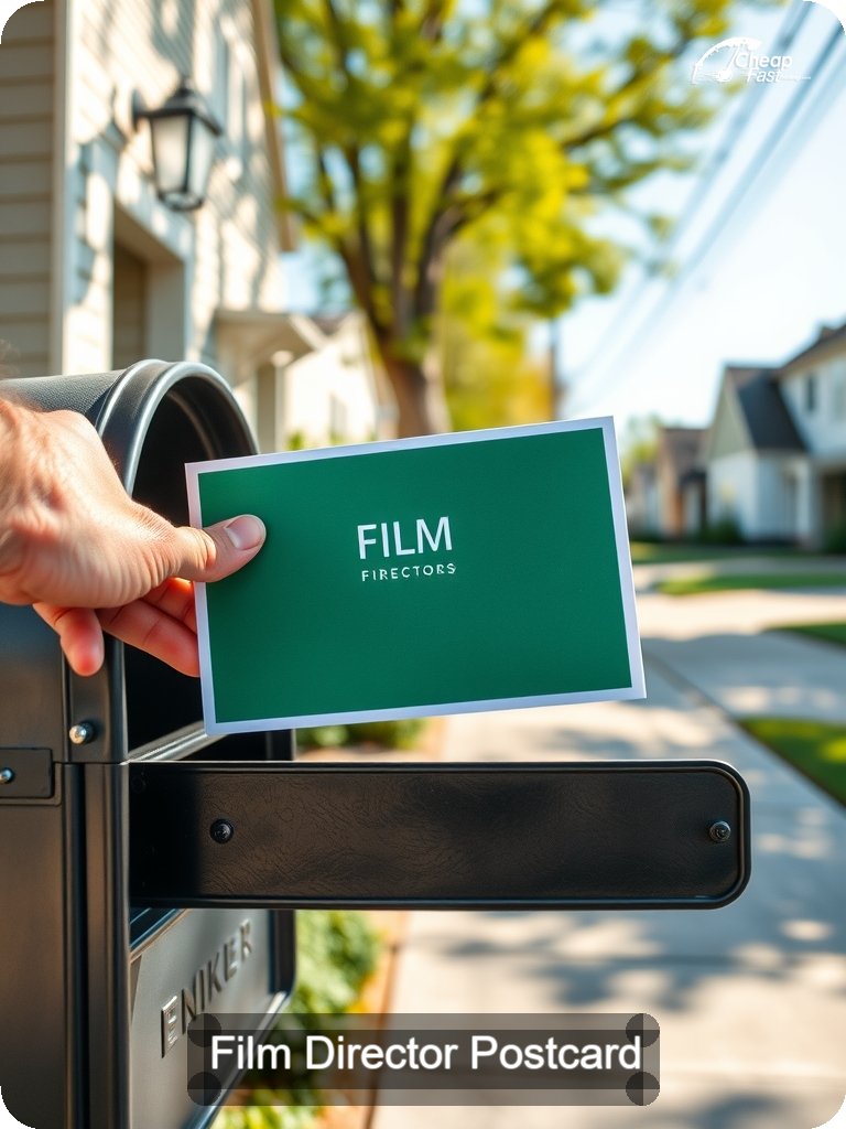 Film Director Postcard Sample 04 · 5" x 7" design sample