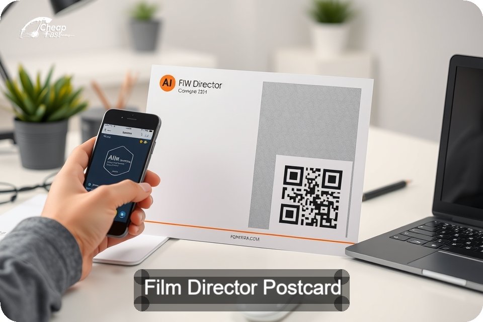 Film Director Postcard Sample 05 · 6" x 9" design sample