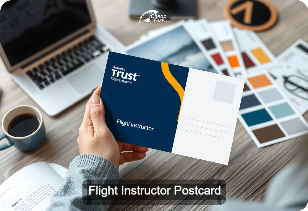 Flight Instructor Postcard Sample 03 · 4" x 6" design sample