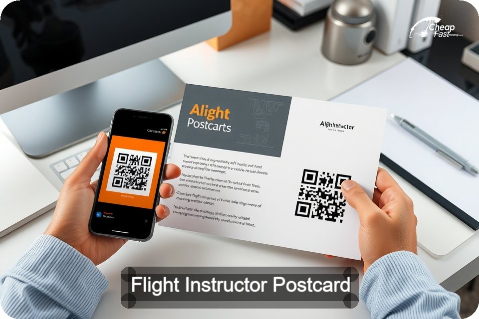 Flight Instructor Postcard Sample 05 · 6" x 9" design sample