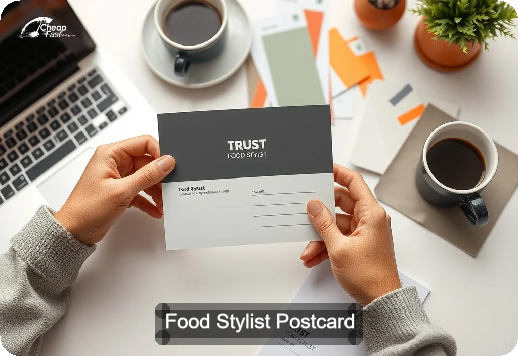 Food Stylist Postcard Sample 03 · 4" x 6" design sample