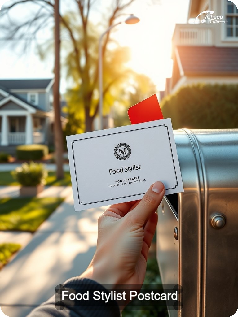 Food Stylist Postcard Sample 04 · 5" x 7" design sample