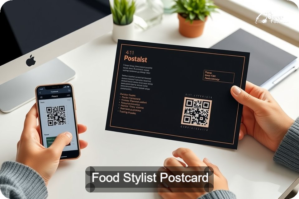 Food Stylist Postcard Sample 05 · 6" x 9" design sample