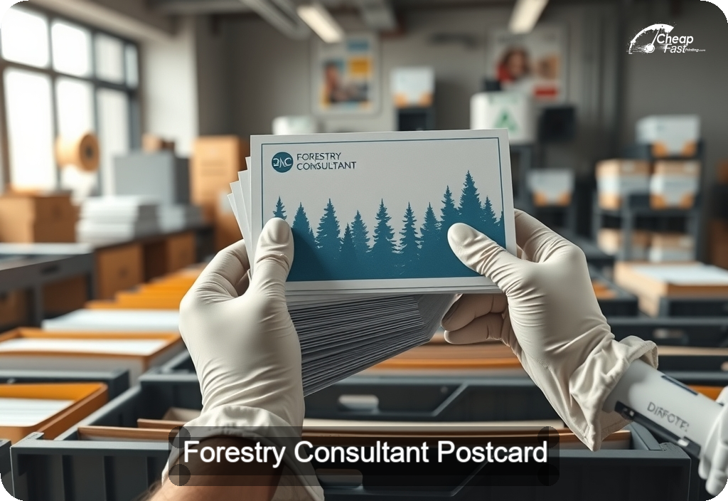 Forestry Consultant Postcard Sample 03 · 6" x 11" design sample