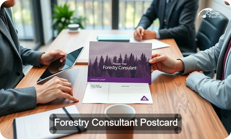 Forestry Consultant Postcard Sample 06 · 4" x 9" design sample