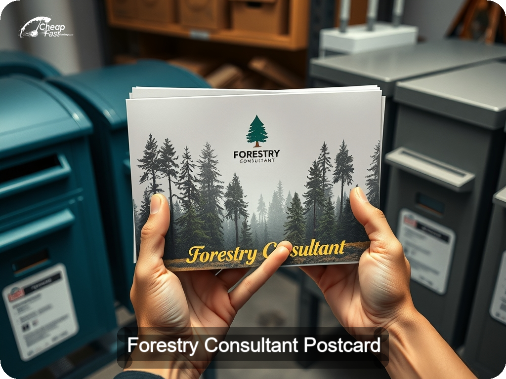 Forestry Consultant Postcard Sample 08 · 6.5" x 9" design sample