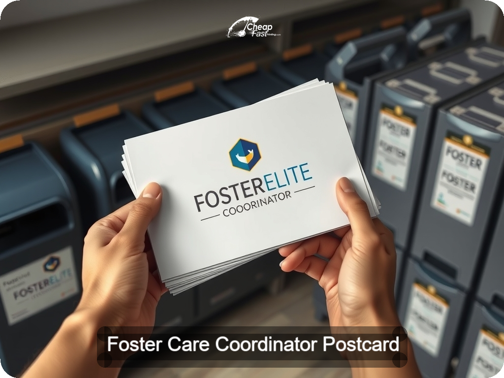 Foster Care Coordinator Postcard Sample 02 · 6.5" x 9" design sample