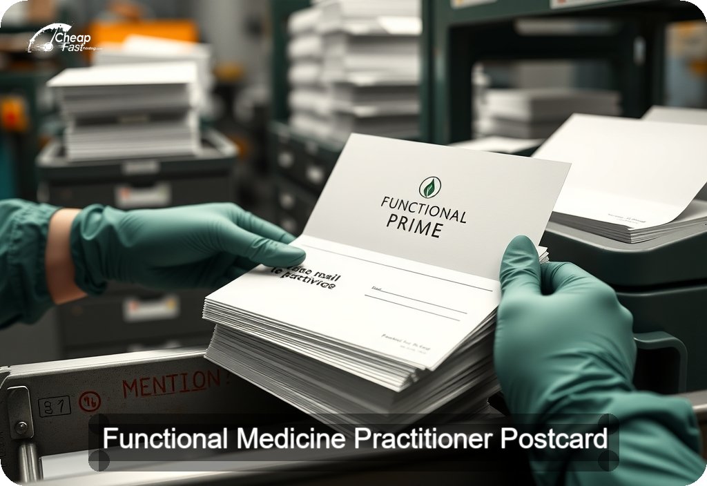 Functional Medicine Practitioner Postcard Sample 06 · 6" x 11" design sample