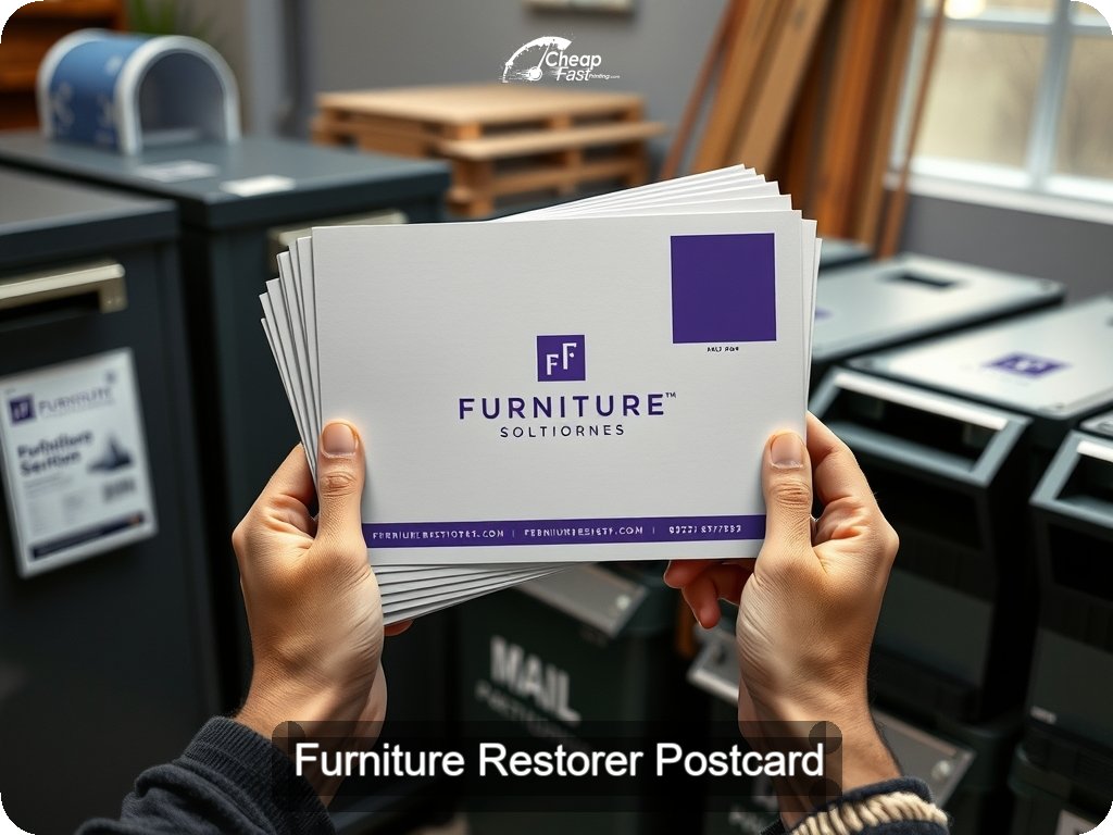 Furniture Restorer Postcard Sample 05 · 6.5" x 9" design sample