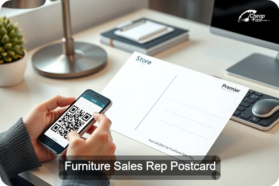 Furniture Sales Rep Postcard Sample 01 · 6" x 9" design sample