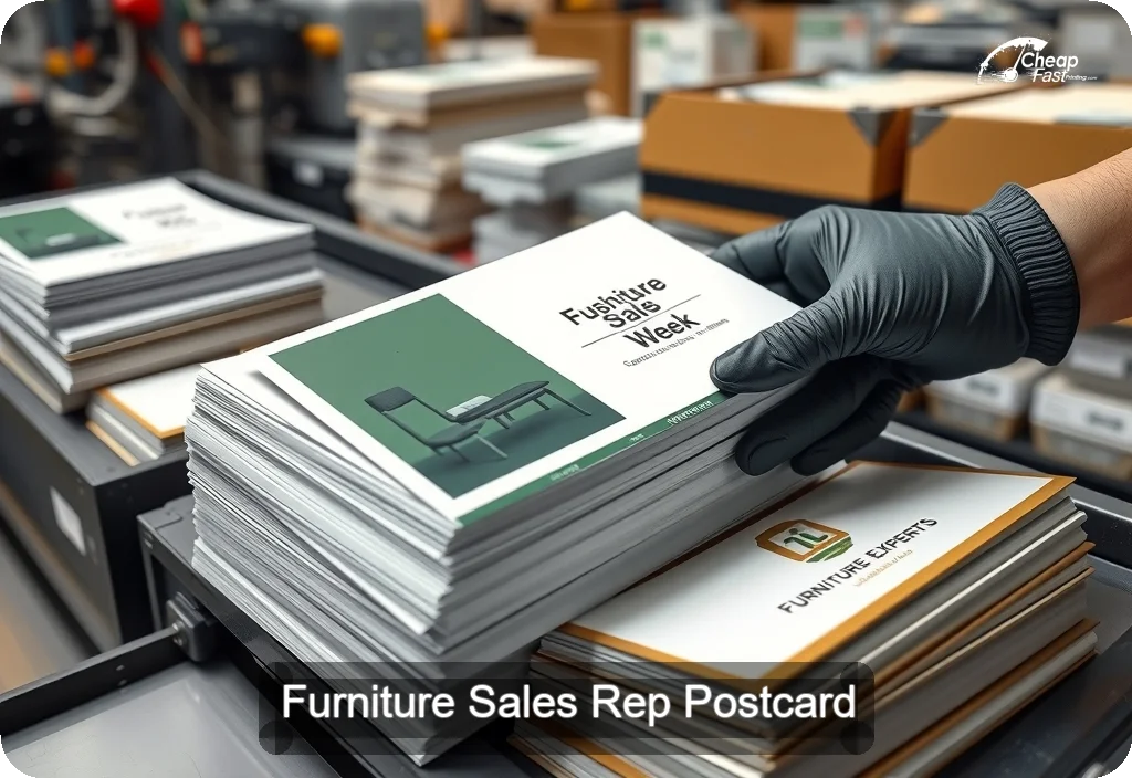 Furniture Sales Rep Postcard Sample 02 · 6" x 11" design sample