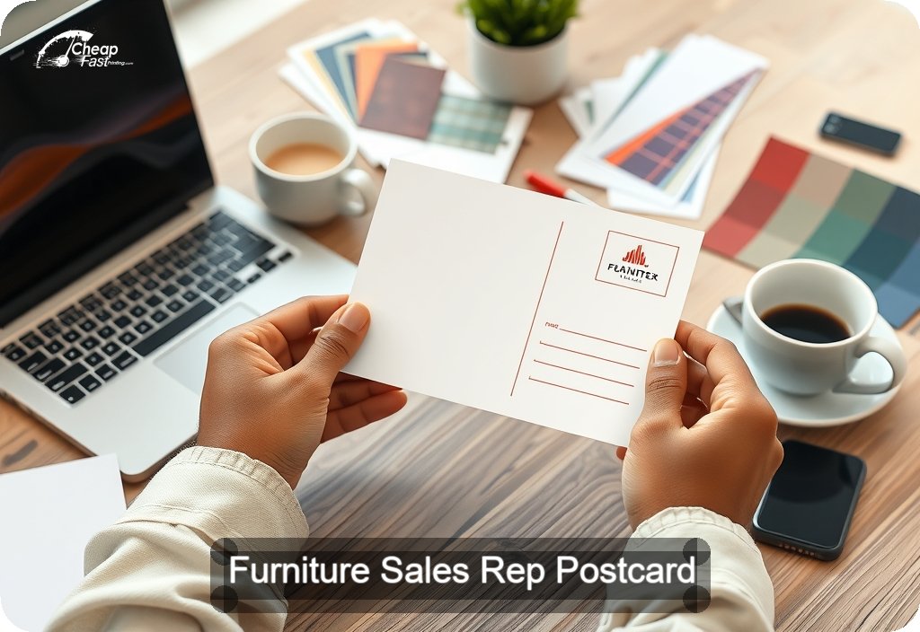 Furniture Sales Rep Postcard Sample 09 · 4" x 6" design sample