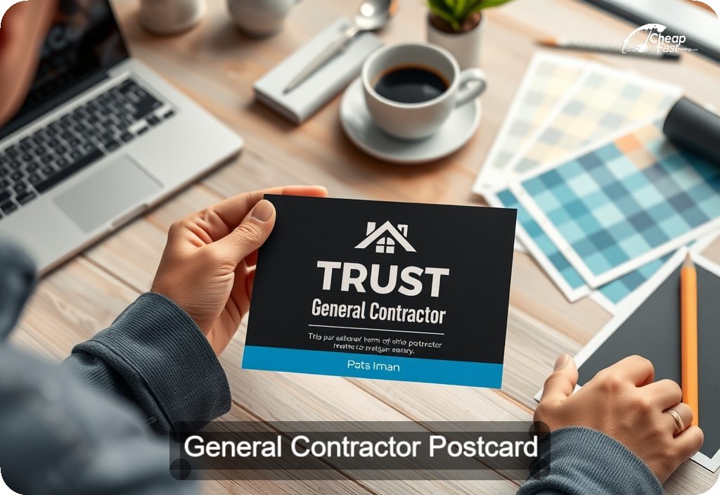 General Contractor Postcard Sample 03 · 4" x 6" design sample