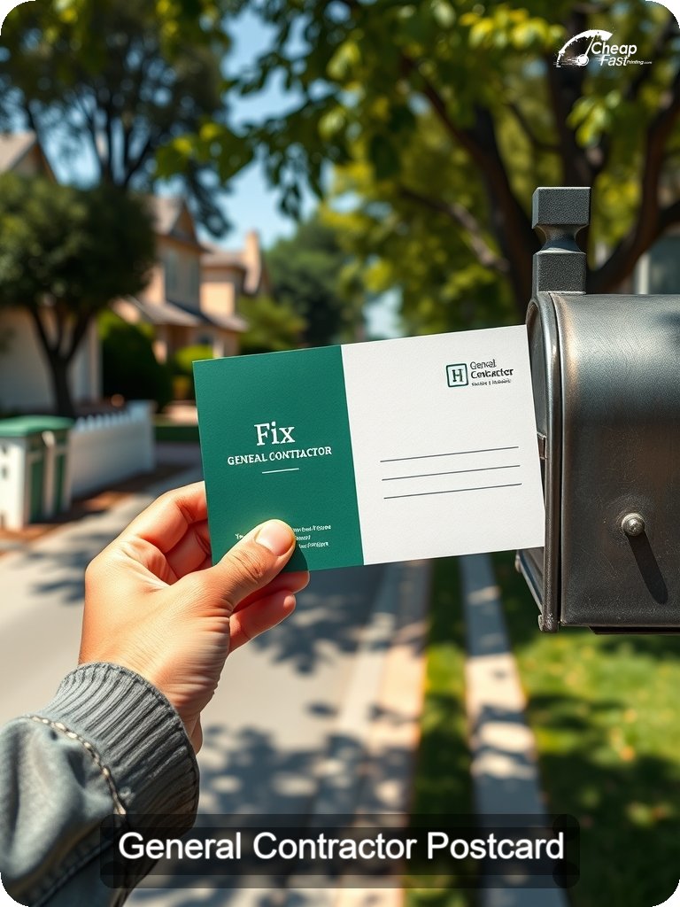 General Contractor Postcard Sample 04 · 5" x 7" design sample