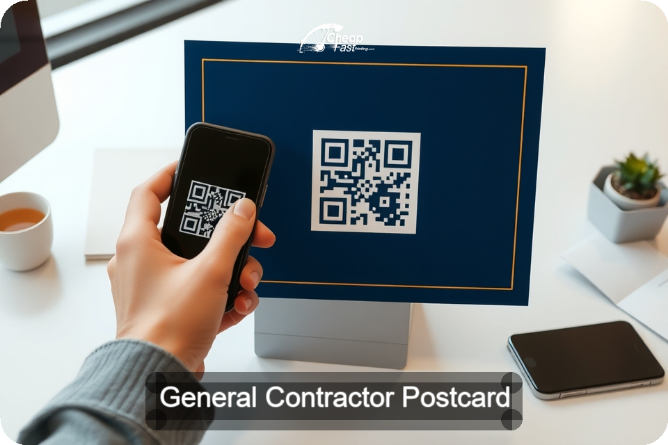 General Contractor Postcard Sample 05 · 6" x 9" design sample