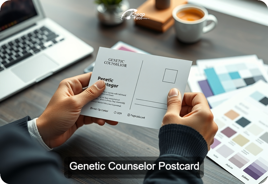 Genetic Counselor Postcard Sample 06 · 4" x 6" design sample