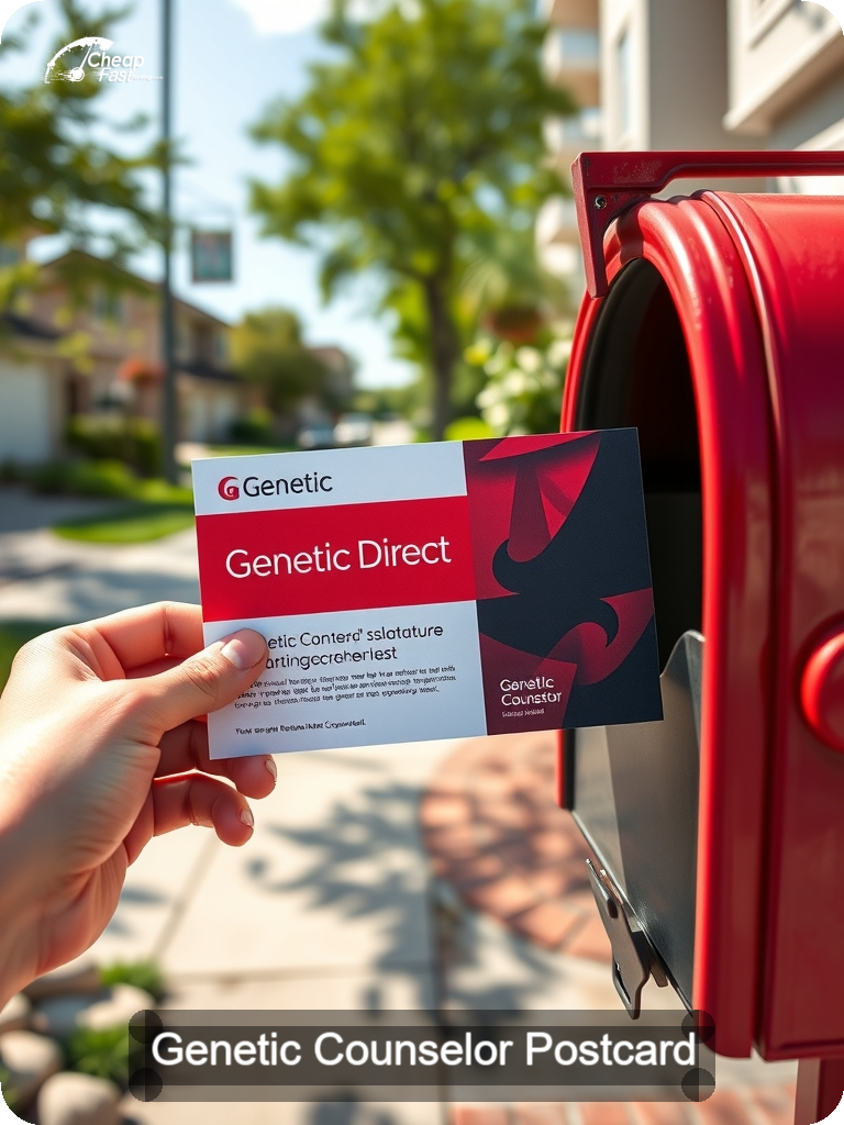 Genetic Counselor Postcard Sample 07 · 5" x 7" design sample